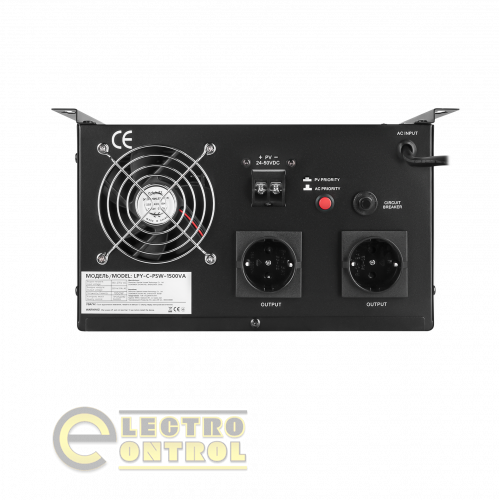 Гібридний сонячний інвертор  (ДБЖ) LogicPower LPY-С-PSW-1500VA (1050Вт) MPPT 24V