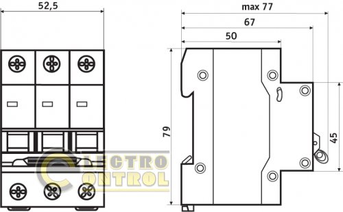 Автоматический выключатель Аско-Укрем A0010170063 ВА-2017 B 3р 6А