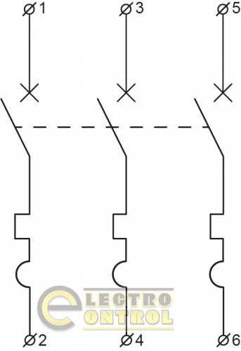 Автоматический выключатель Аско-Укрем A0010170063 ВА-2017 B 3р 6А