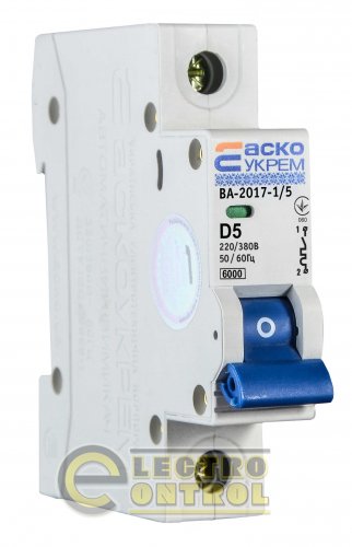 Автоматический выключатель Аско-Укрем A0010170083 ВА-2017 D 1р 4А