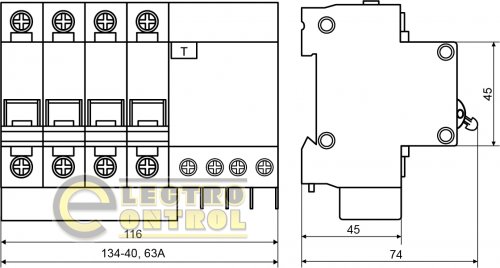 Автоматичний вимикач Аско-Укрем A0010030004 ВА-2003 3р 100А