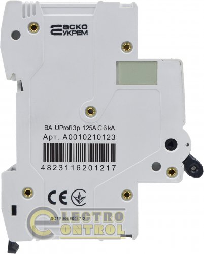 Модульний автоматичний вимикач Аско-Укрем A0010210122 UProfi 3р 100А C 6kА