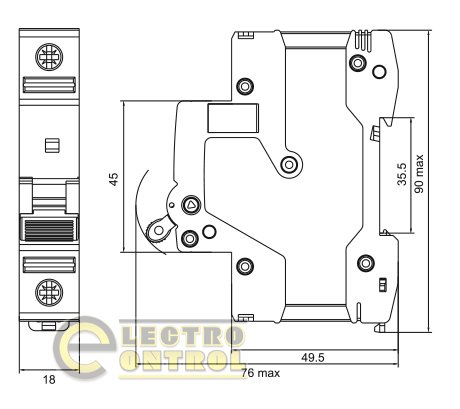 Модульный автоматический выключатель Аско-Укрем A0010210125 UProfi 1р 100А D 6kА
