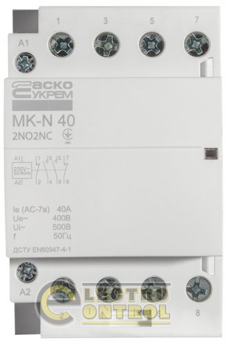 Модульний контактор MK-N 4P 40A 2NO2NC 220V