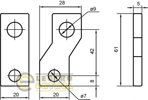 Шина Аско-Укрем A0150110013 перехідна ШП 225A (комплект 6шт)
