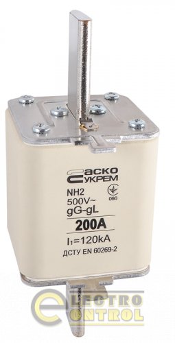 Предохранитель Аско-Укрем A0050010042 ножевой с плавкой вставкой NH2 200A gG