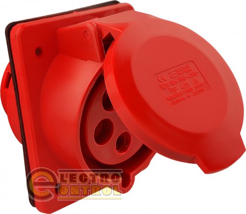 Розетка Аско-Укрем A0080030006 (гнездо) врезная ГВ 32А/5 3Р+N+РЕ (425)