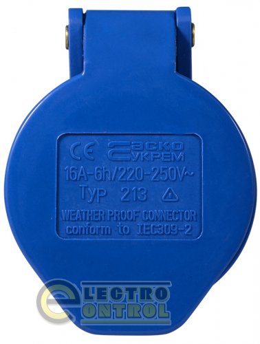 Розетка Аско-Укрем A0080020001 (гнездо) переносная ГП 16А/3 2Р+РЕ (213)