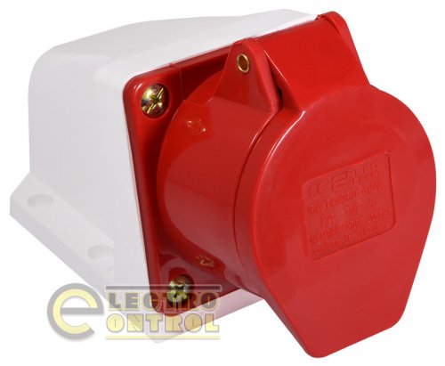 Розетка Аско-Укрем A0080040002 (гнездо) стационарная ГC 16А/4 3Р+РЕ (114)