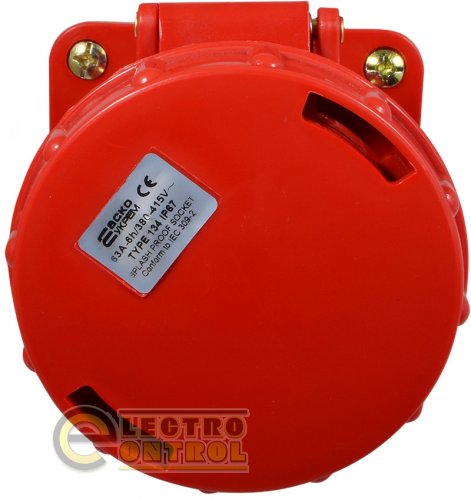 Розетка Аско-Укрем A0080040007 (гніздо) стаціонарна ГC 63А/4 3Р+РЕ (134)