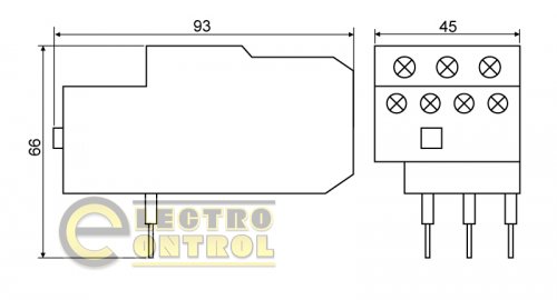 Реле Аско-Укрем A0040060013 PT 1321 (LR2-D1321)