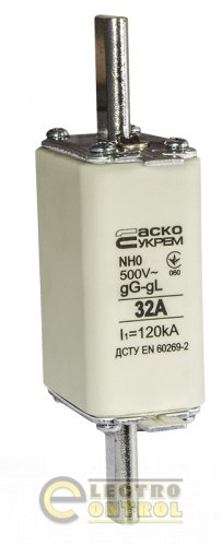 Предохранитель Аско-Укрем A0050010019 ножевой с плавкой вставкой NH0 32A gG