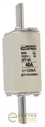Запобіжник Аско-Укрем A0050010020 ножовий з плавкою вставкою NH0 40A gG