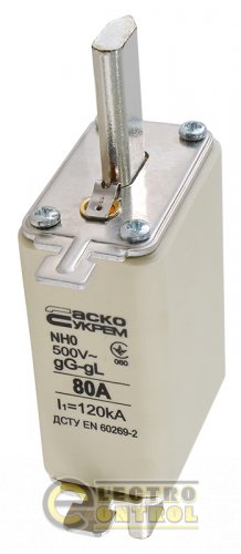 Предохранитель Аско-Укрем A0050010023 ножевой с плавкой вставкой NH0 80A gG