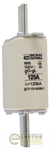 Предохранитель Аско-Укрем A0050010025 ножевой с плавкой вставкой NH0 125A gG