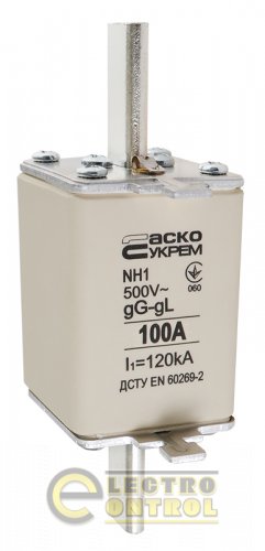Предохранитель Аско-Укрем A0050010028 ножевой с плавкой вставкой NH1 100A gG