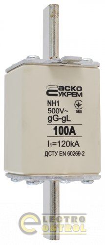 Предохранитель Аско-Укрем A0050010028 ножевой с плавкой вставкой NH1 100A gG