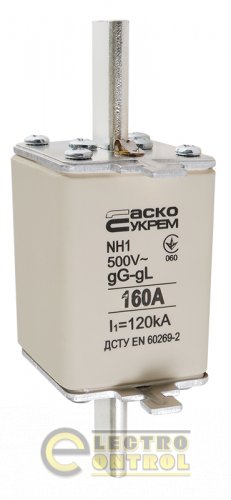 Предохранитель Аско-Укрем A0050010030 ножевой с плавкой вставкой NH1 160A gG