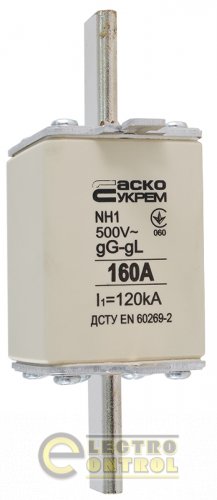 Предохранитель Аско-Укрем A0050010030 ножевой с плавкой вставкой NH1 160A gG