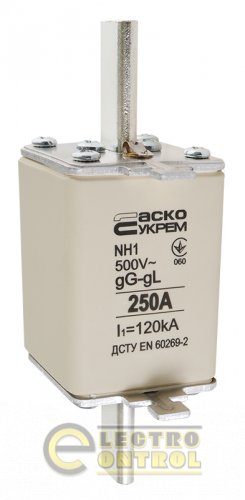 Предохранитель Аско-Укрем A0050010032 ножевой с плавкой вставкой NH1 250A gG