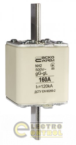 Предохранитель Аско-Укрем A0050010034 ножевой с плавкой вставкой NH2 160A gG
