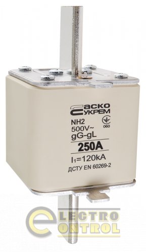 Предохранитель Аско-Укрем A0050010035 ножевой с плавкой вставкой NH2 250A gG