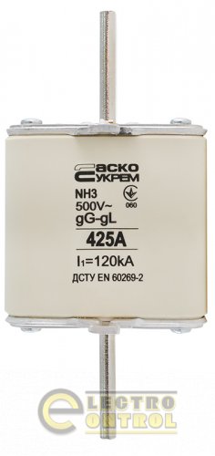 Предохранитель Аско-Укрем A0050010039 ножевой с плавкой вставкой NH3 425A gG