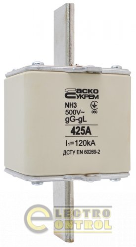 Предохранитель Аско-Укрем A0050010039 ножевой с плавкой вставкой NH3 425A gG