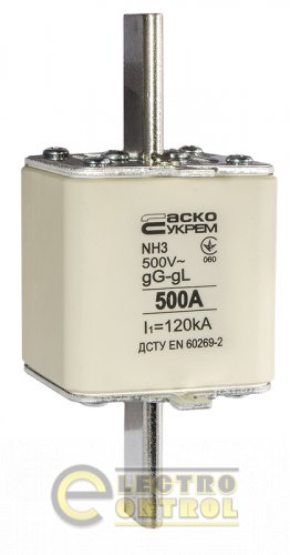 Предохранитель Аско-Укрем A0050010040 ножевой с плавкой вставкой NH3 500A gG