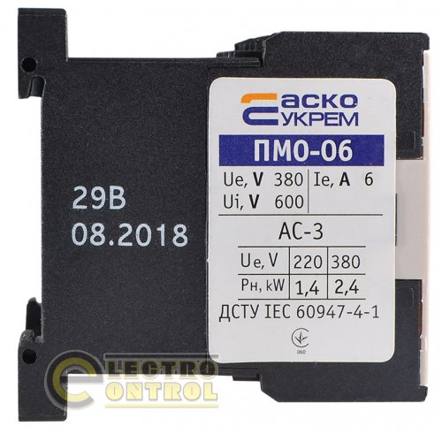 Пускатель Аско-Укрем A0040010036 ПМ 0-06-01 М7 230В (LC1-K0601)