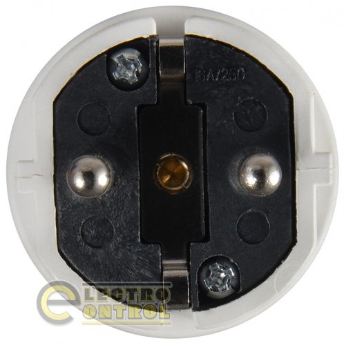 Вилка Аско-Укрем A0080010013 переносная ВП 16А/2 (220В) 2Р+РЕ (012) белая