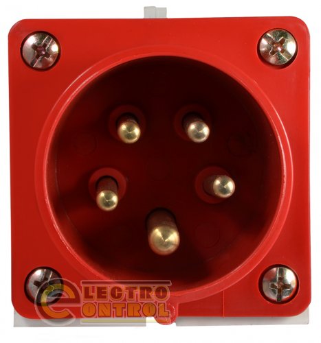 Вилка Аско-Укрем A0080060003 стационарная ВС 16А/5 3Р+N+РЕ (515)