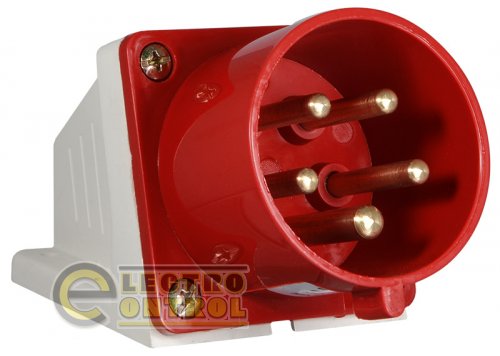 Вилка Аско-Укрем A0080060006 стационарная ВС 32А/5 3Р+N+РЕ (525)