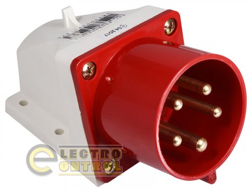 Вилка Аско-Укрем A0080060006 стационарная ВС 32А/5 3Р+N+РЕ (525)