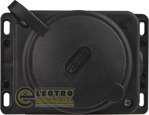 Розетка каучукова з захисною кришкою зовнішньої установки 2Р+PE 16А IP44