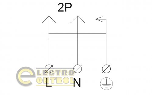 Розетка каучукова з захисною кришкою зовнішньої установки 2Р+PE 16А IP44