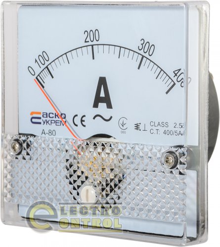 Амперметр Аско-Укрем A0190010053 400/5А 80х80 А-80 AС