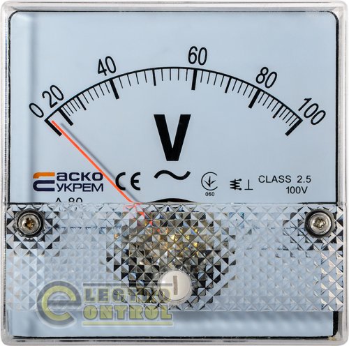 Вольтметр Аско-Укрем A0190010056 100В 80х80 А-80 AС