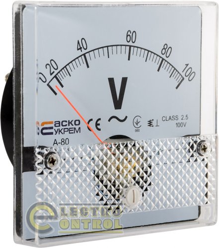 Вольтметр Аско-Укрем A0190010056 100В 80х80 А-80 AС