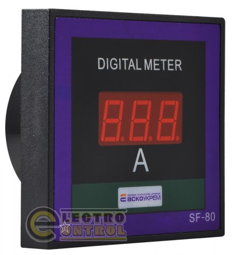 Амперметр Аско-Укрем A0190010127 цифровий 30А 80х80 ЦА-8 LB AС
