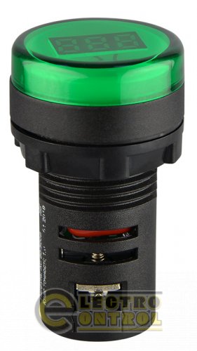 Цифровой измеритель напряжения Аско-Укрем A0190010011 AD22-22DVM AC 80-500В зелёный