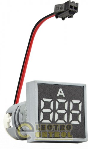 Квадратный цифровой измеритель тока Аско-Укрем A0190010037 ED16-22FAD 0-100A белый