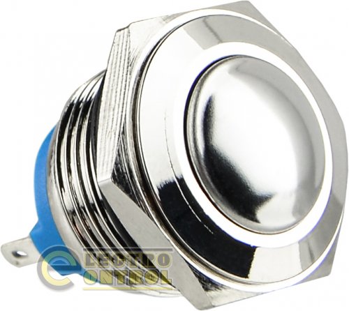 Кнопка Аско-Укрем A0140010087 TY 16-231P Pcb металлическая выпуклая (соединение под пайку) 1NO