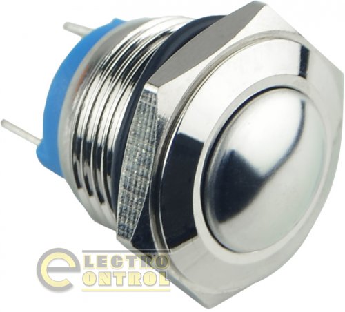 Кнопка Аско-Укрем A0140010087 TY 16-231P Pcb металлическая выпуклая (соединение под пайку) 1NO
