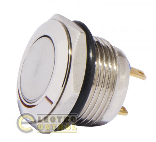 Кнопка Аско-Укрем A0140010087 TY 16-231P Pcb металлическая выпуклая (соединение под пайку) 1NO