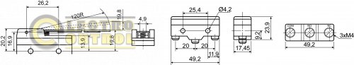 Мікровимикач Аско-Укрем A0050040003 Z-15HW24-B