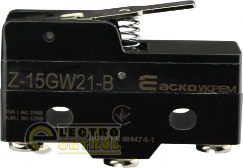 Мікровимикач Аско-Укрем A0050040005 Z-15GW21-B