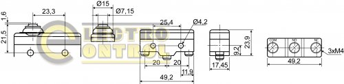 Микровыключатель Аско-Укрем A0050040008 Z-15GD-B