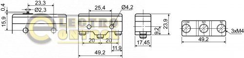 Микровыключатель Аско-Укрем A0050040009 Z-15G-B