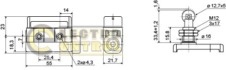 Микровыключатель Аско-Укрем A0050040013 D4MC-5020